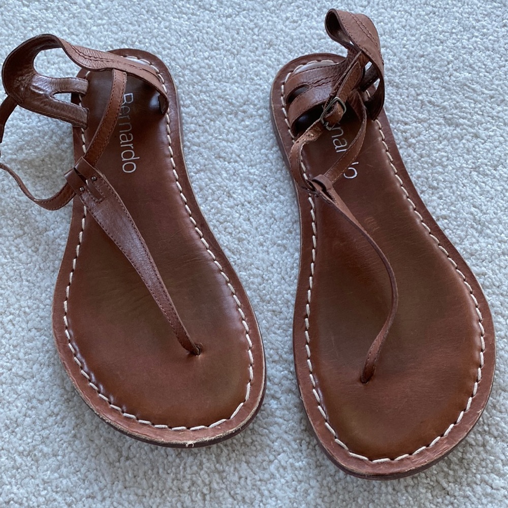 Flat Leather Sandal